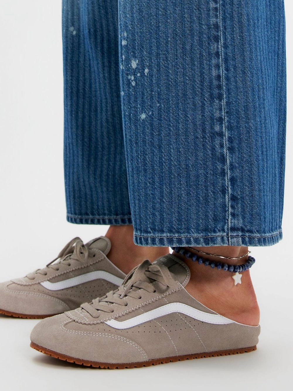 Vans Super LowPro Mules Suede Taupe-New In Box